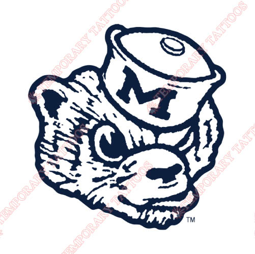 Michigan Wolverines Customize Temporary Tattoos Stickers NO.5066